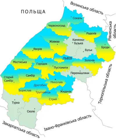 Райони Львівщини