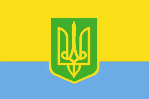 Арійський прапор РаМа з символом Грай-Воля