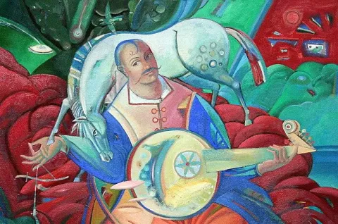 Козак Мамай (фрагмент). Художник Орест Скоп 