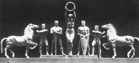 Нагородження переможців. Скульптор Йозеф Торак (нім. Josef Thorak, 1889–1952)