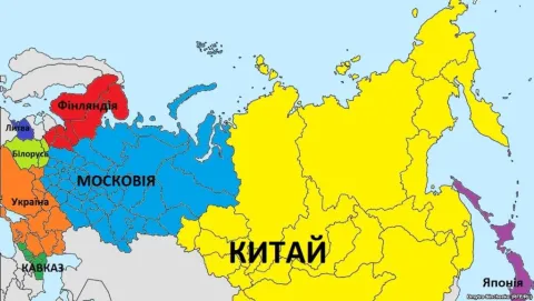 Інфографіка щодо можливої зміни кордонів на Євразійському континенті. Ілюстрацію взято зі статті: http://goo.gl/RKI7FC