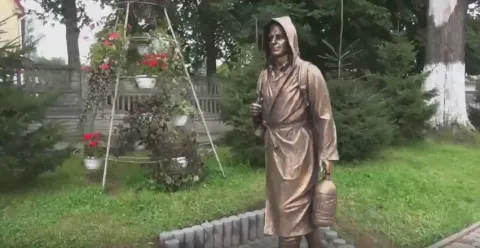 Східниця, пам'ятник курортнику 