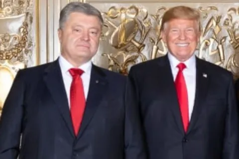 Президенти Петро Порошенко і Дональд Трамп