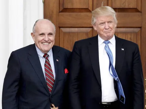 Руді Джуліані (Rudy Giuliani) і Дональд Трамп (Donald Trump). Фото: EFE