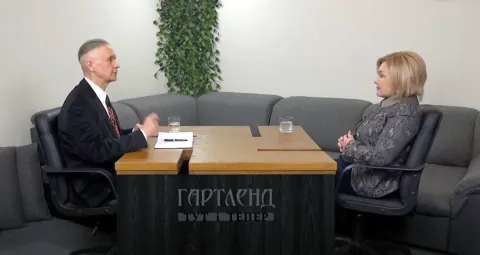 Ігор Каганець і Оксана Білозір у студії "Гартленд"