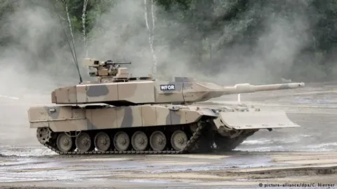 Німецький основний бойовий танк "Леопард". © dpa