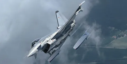Фото: Flickr | Літак Eurofighter Typhoon запускає крилату ракету TAURUS 