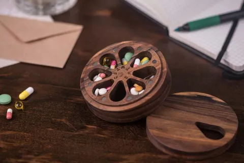 The Art and Utility of Wooden Pill Boxes