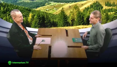 Стіл Гартленд у київській студії Intermarium.TV 22 жовтня 2017 р. 
