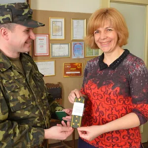 Ольга Богомолець отримала капітанські погони Збройних сил України