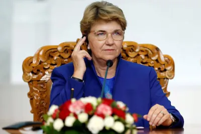 Президентка Швейцарії Віола Амхерд. Фото: REUTERS/B. Rentsendorj/File Photo)