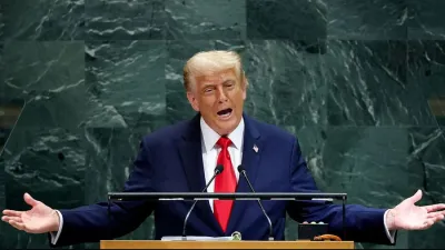 Президент США Дональд Трамп виступає на 80-й Генеральній Асамблеї ООН
