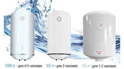 Бойлери Atlantic: горизонтальні, під мийку та вертикальні моделі