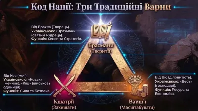 Три арійські варни, їхні назви та функції