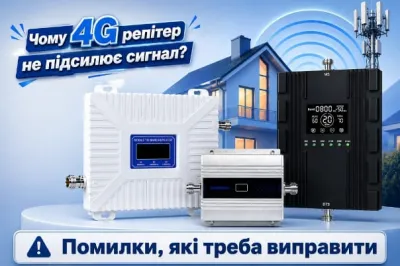 Чому 4G репітер не підсилює сигнал? Основні помилки підключення