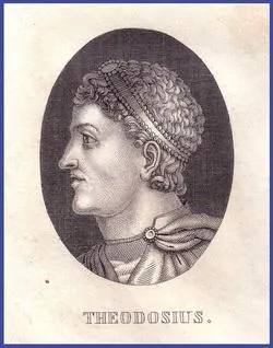 Імператор Феодосій І Великий (лат. Flavius Theodosius I, 347-395) 
