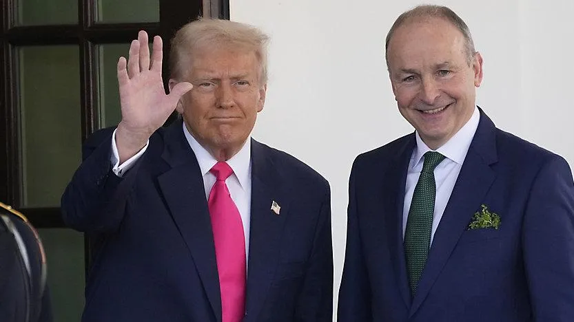 Дональд Трамп і прем'єр-міністр Ірландії Майкл Мартін 