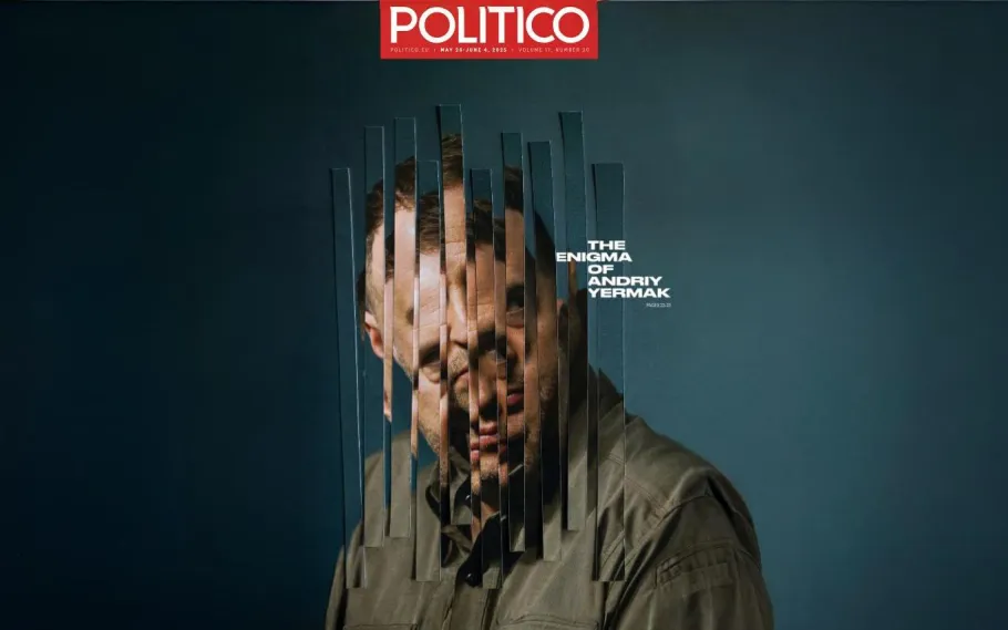 Обкладинка журналу Polilico з обличчям Андрія Єрмака