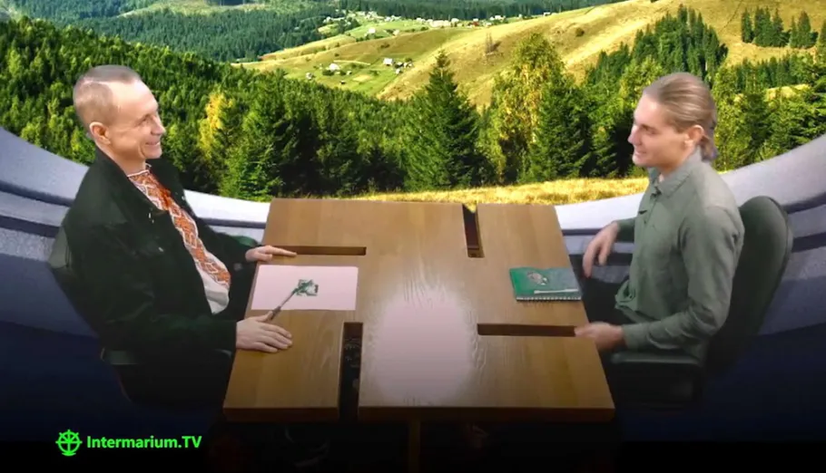 Стіл Гартленд у київській студії Intermarium.TV 22 жовтня 2017 р. 